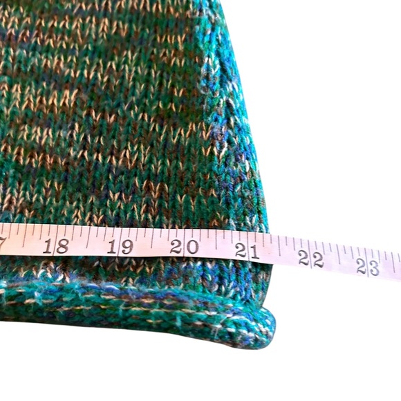 Tiara green knit fitted cardigan button down hooded sweater size Xl - Picture 7 of 11